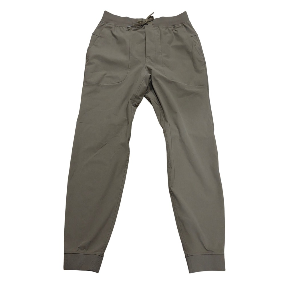 Lululemon ABC Jogger Mens Medium artifact Khaki Tapered Athletic Pants Casual